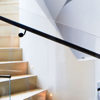 private home glass spiral staircase