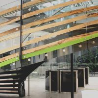BP Head Office Staircase elegant glass staircase design