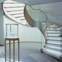 tempered glass staircase