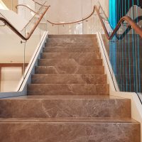 Tiffany Tiffany & Co. glass staircase