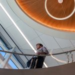 Lee Health - Circular Staircase glass