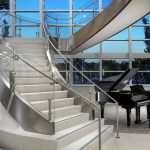 Lee Health - Bent Glass Circular staircase